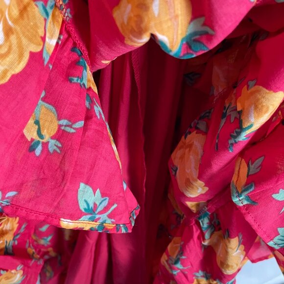 Betsy Johnson Vintage Inspired Floral Maxi Dress - Picture 8 of 12